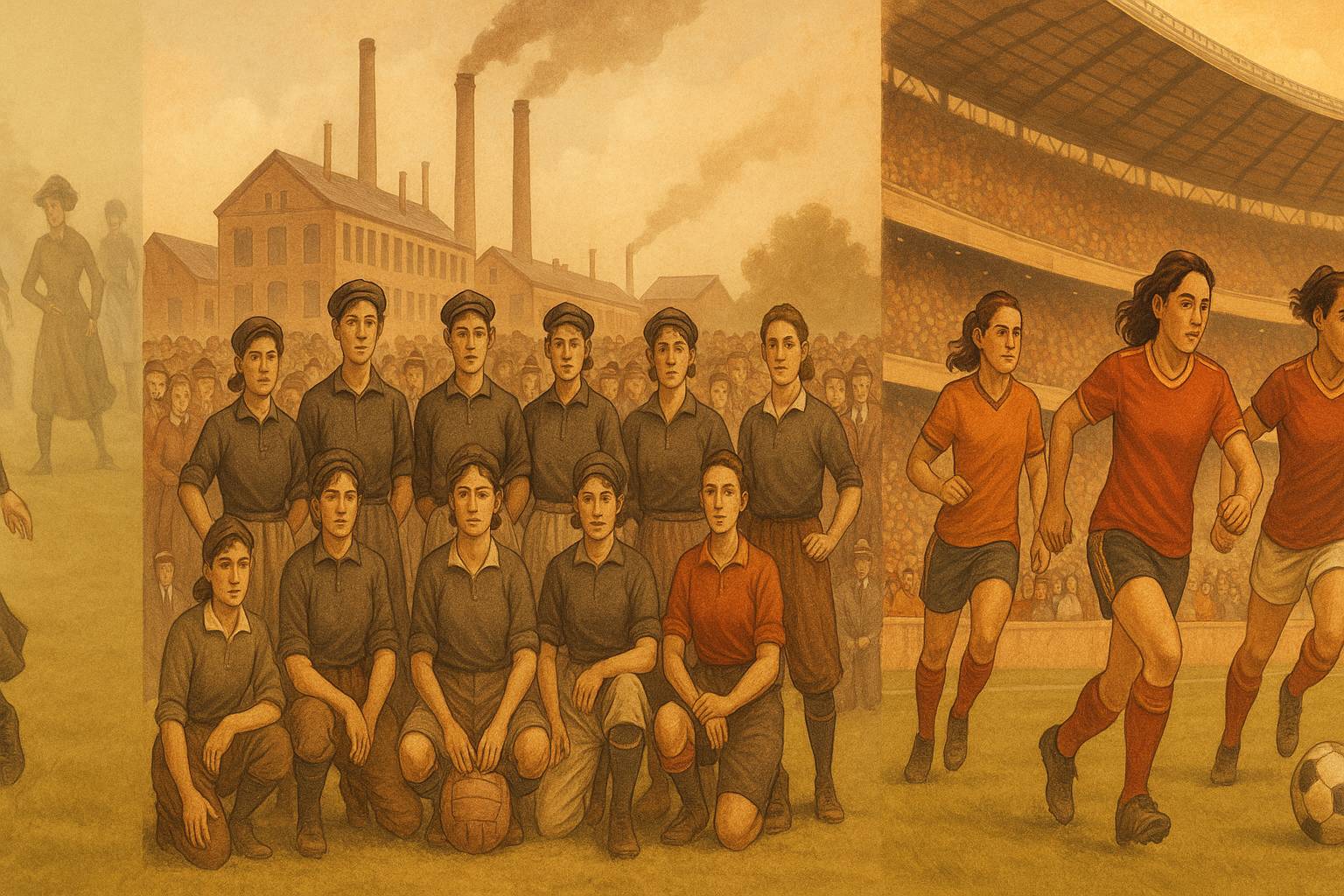 El nacimiento del fútbol femenino: pioneras que cambiaron el juego